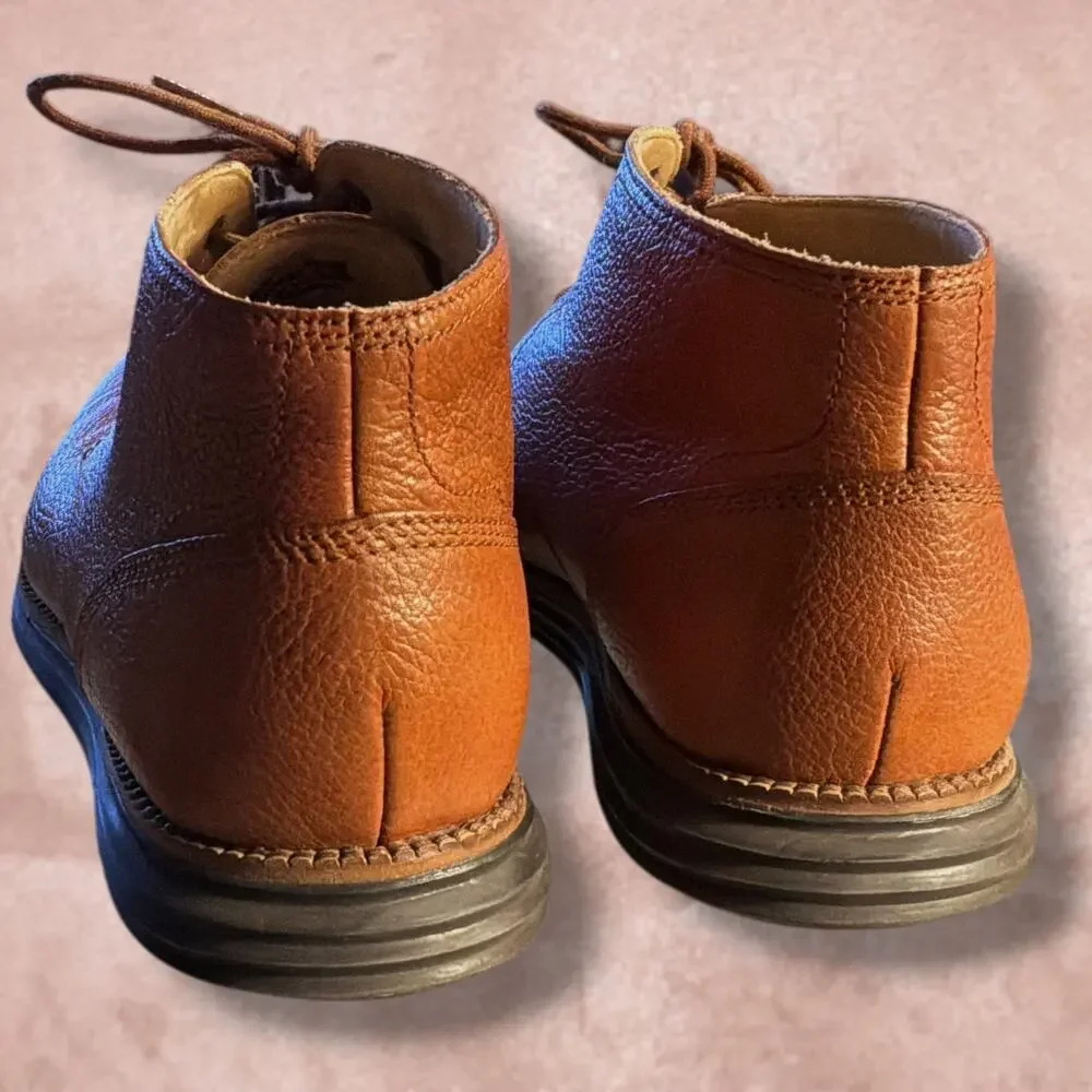 Men's 8.5 COLE HAAN Brown Leather OriginalGrand Chukka Boots (Style #C23429) EUC